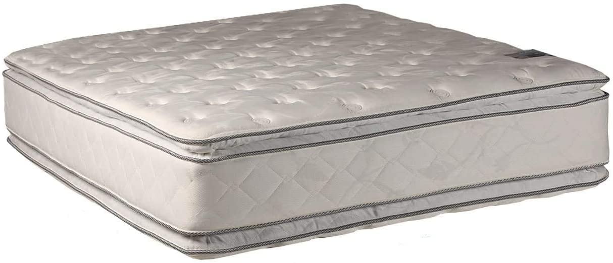 DS Solutions USA Princess Gentle Plush 2-Sided King Eurotop Mattress with Protective Cover - Orthopedic Support, Enhanced Cushioning for Lasting Comfort | Perfect for Master Bedrooms, Guest Rooms & Luxury Hotels