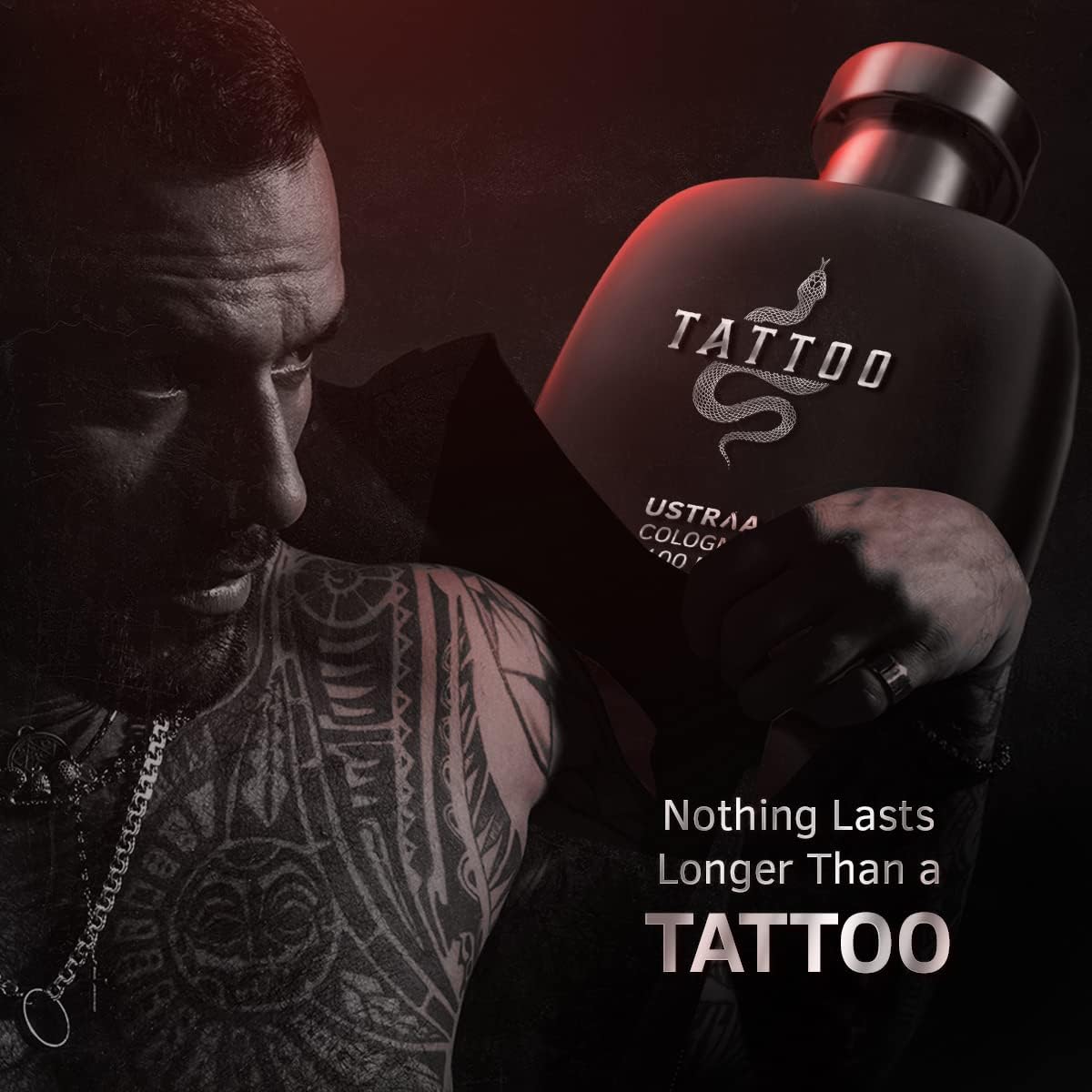 Audacity Meets Fragrance Tattoo Cologne for Men - Strong, Edgy & Long-Lasting Perfume (100ml) | Bold Scent for Nightlife, Dates & Confident Everyday Wear