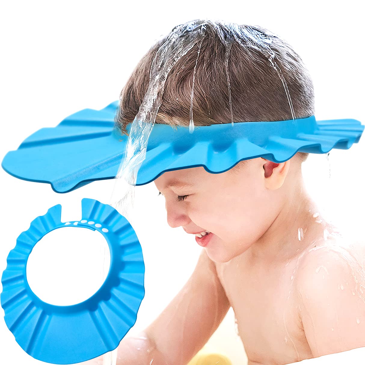 Soft Adjustable Baby Shower Cap - Safe Shampoo & Bath Protection for Toddlers & Kids | Waterproof Visor Hat for Gentle Hair Washing, Swimming & Spa Time