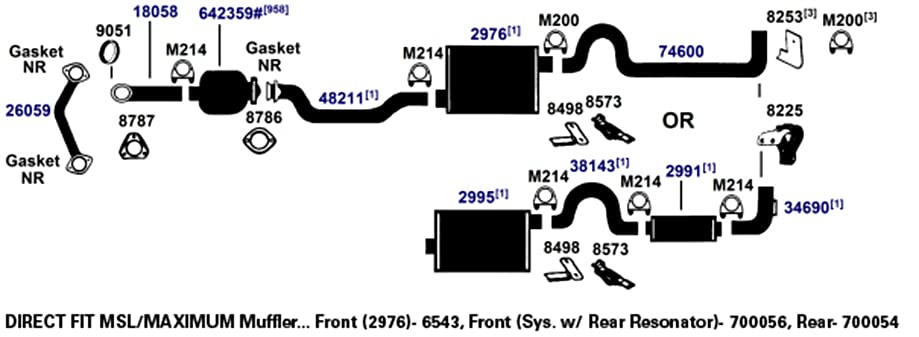 AP Exhaust Muffler 700054 - Durable Replacement for Cars & Trucks