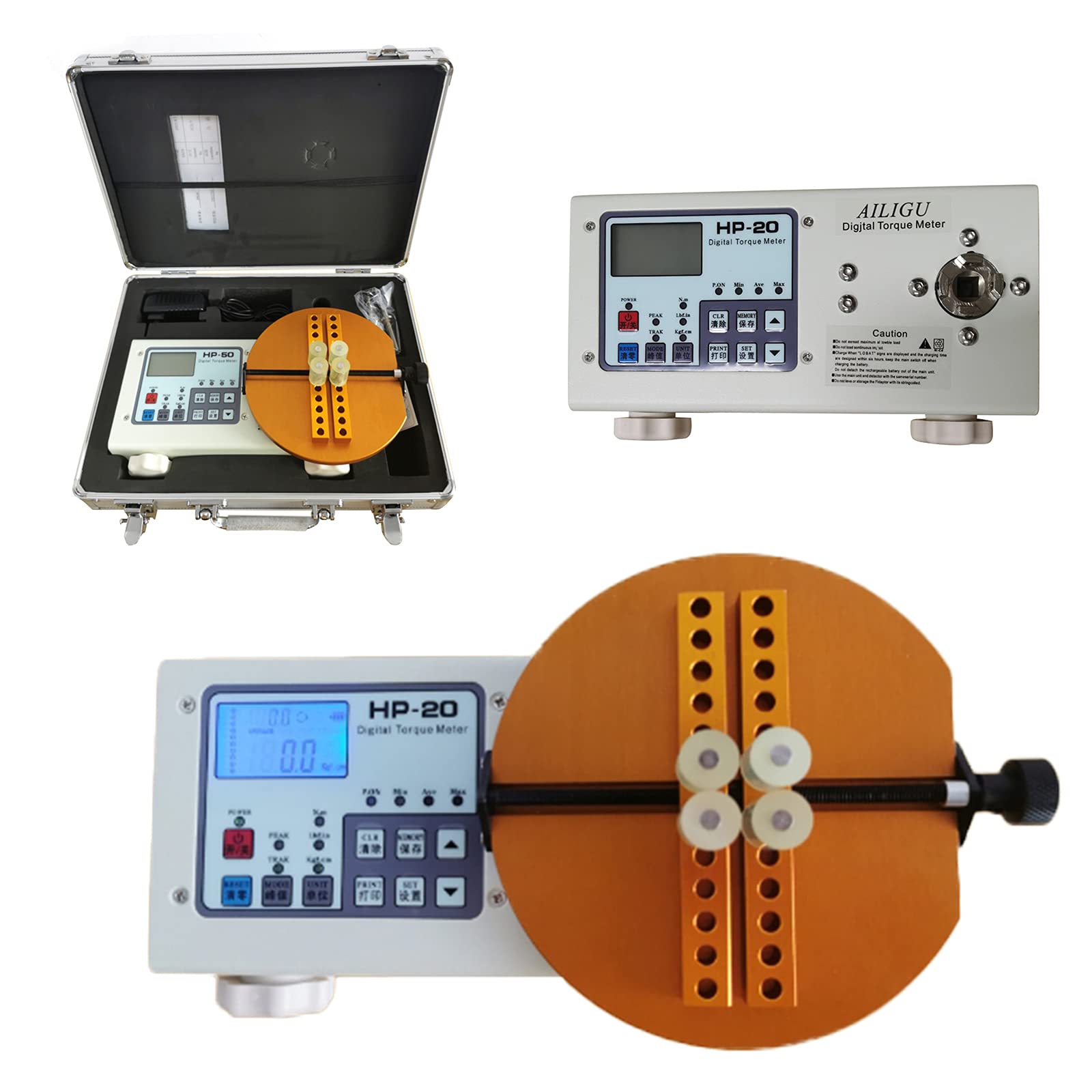 Digital Torque Meter Tester - USB HP-20 Bottle Cap Torque Measurement Tool with Fixture for Continuity Testing | Perfect for Quality Control in Packaging, Manufacturing & Laboratory Use