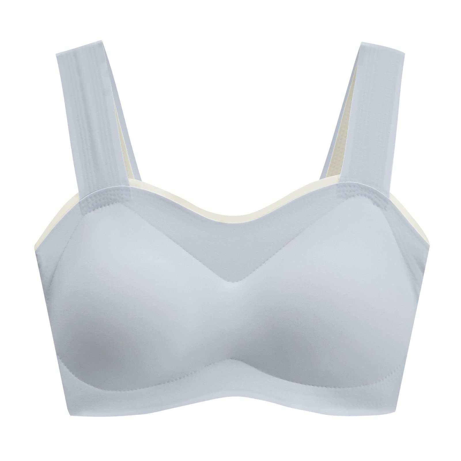 Seamless Rimless Tank Style Bra for Women - 3 Pack Comfortable Sports Bras with Beauty Back Wrap & Removable Chest Pads | Perfect for Yoga, Gym Workouts and Daily Wear