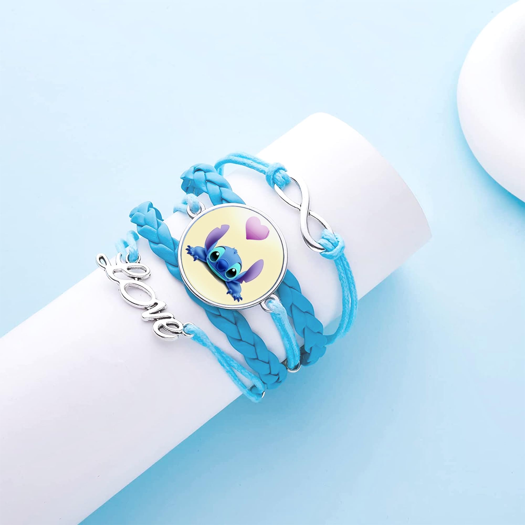Stitch Charm Bracelet for Women - Cute Disney Stitch Jewelry, Perfect Birthday Gift for Her, Party Favors & Everyday Wear