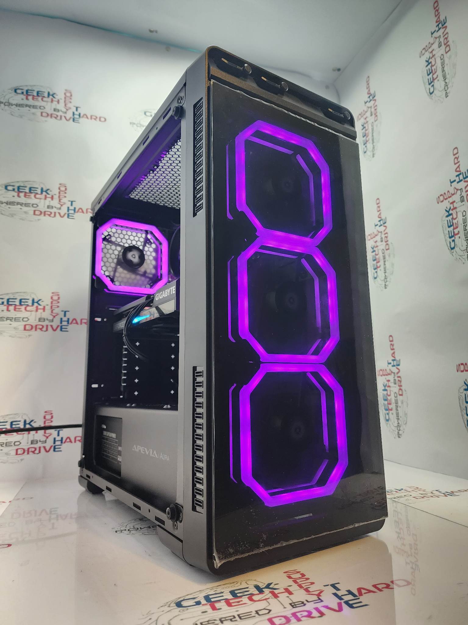 Pinnacle Desktop Gaming PC - AMD Ryzen 5 Processor, 1TB SSD + HDD, WiFi 6, Vega 7 Graphics, RGB Aura Lighting (Model A3) - Perfect for Esports, Streaming & High-Performance Gaming
