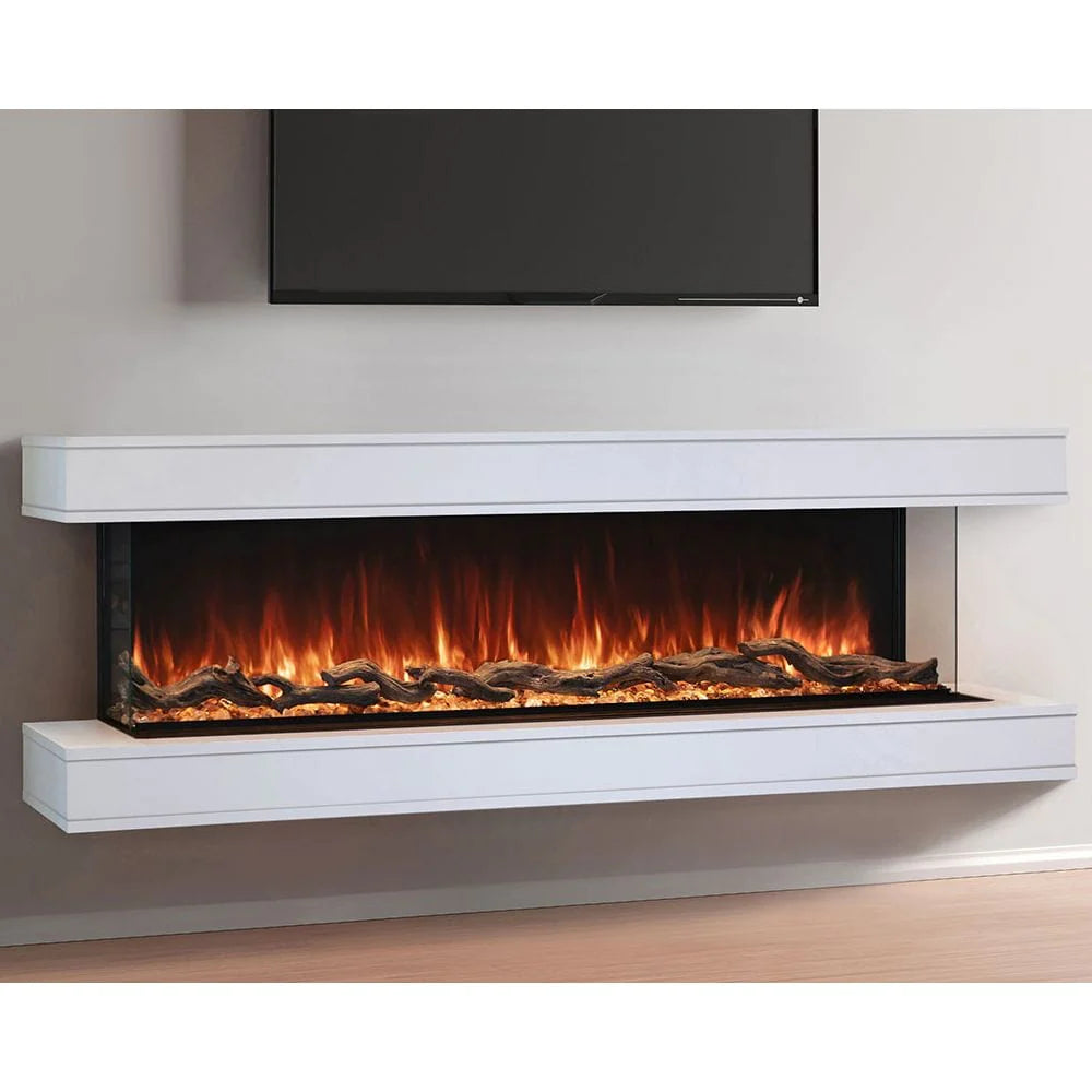 Modern Flames Landscape Pro Multi-Sided Wall Mounted Cabinet - Stylish Storage Solution for Living Room, Bedroom & Office Decor