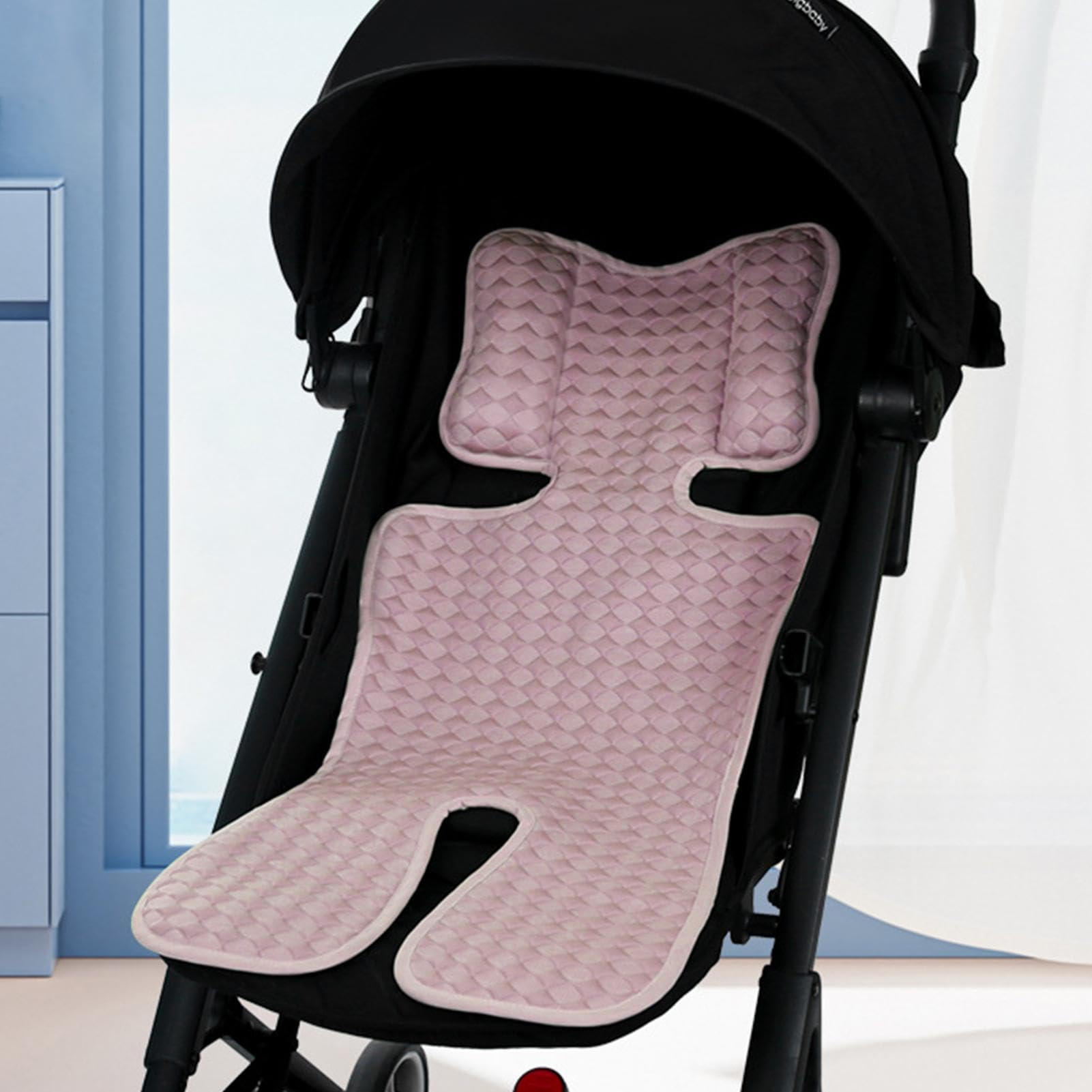 Baby Stroller Cooling Pad - Breathable Ice Silk Seat Liner for Infants & Toddlers - Summer Car Seat Cooler Cushion (Pink) - Perfect for Hot Weather, Long Car Rides & Outdoor Stroller Walks