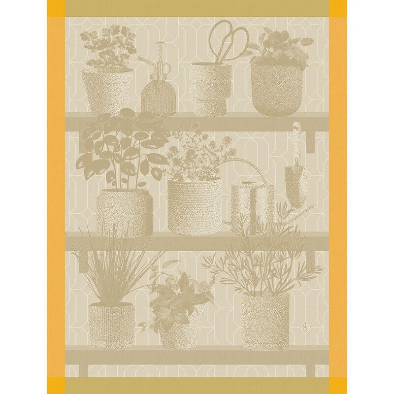 Organic Herbal Tea Towel - 100% Cotton Kitchen Towel for Drying Dishes & Decor - Perfect for Farmhouse, Rustic, and Modern Kitchens