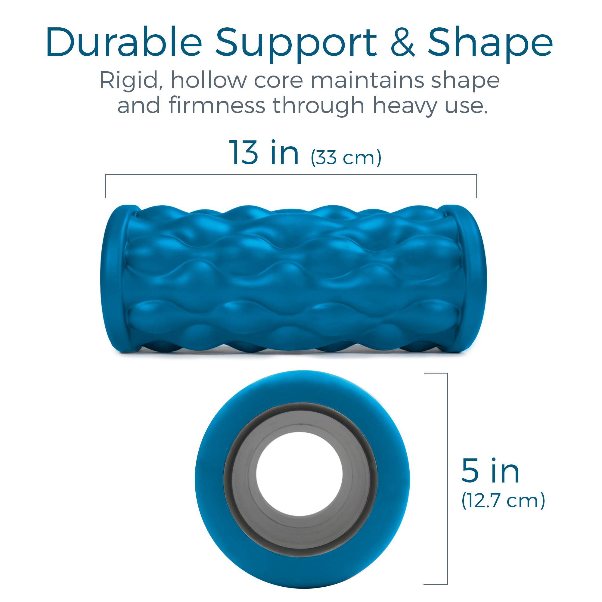 Teeter Massage Foam Roller Bundle - Textured Deep Tissue Muscle Relief for Recovery, Flexibility & Mobility - Back Pain Relief, Sports Massage & Myofascial Release Tool - Perfect for Yoga, Gym Workouts & Post-Exercise Recovery