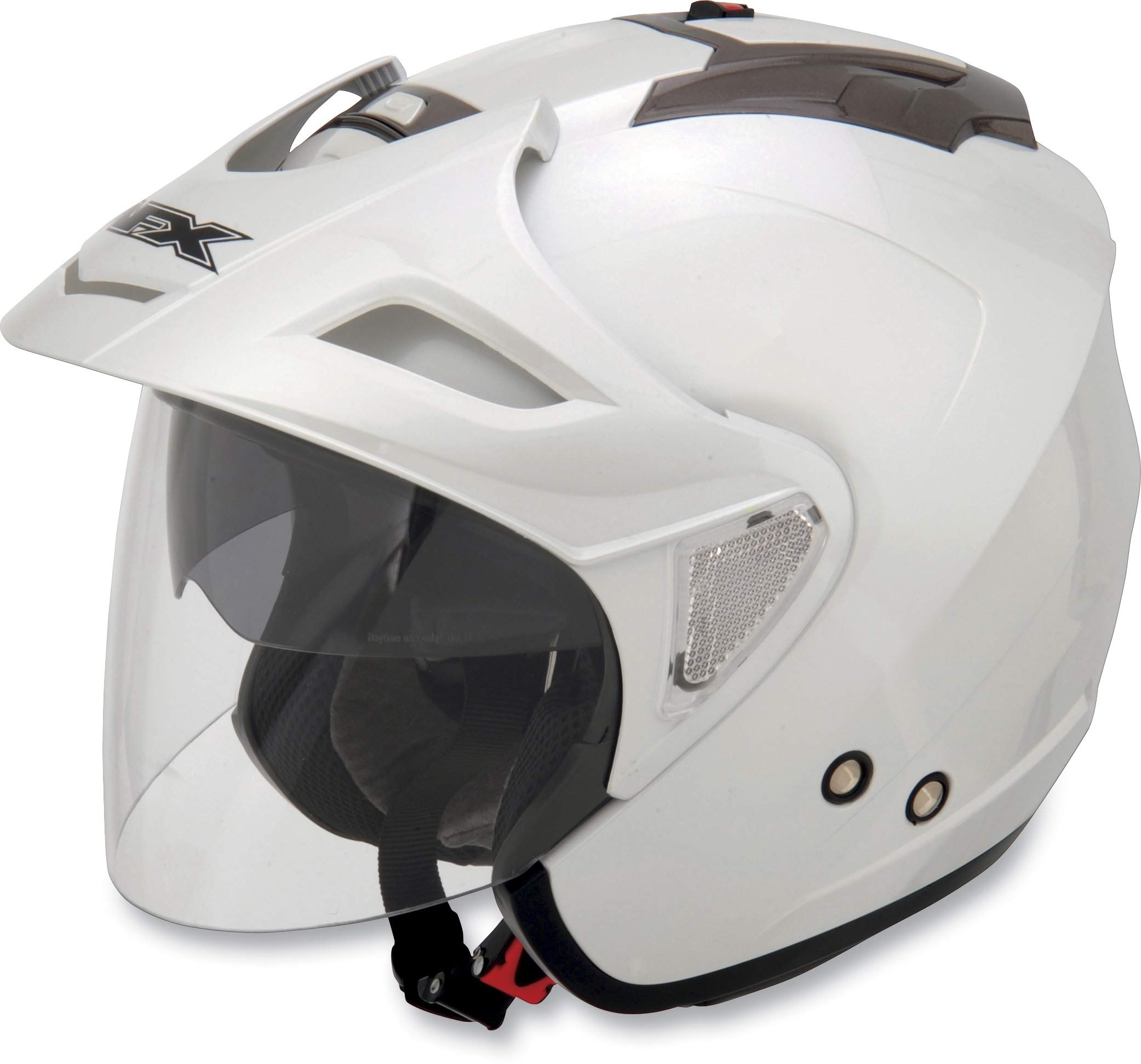 AFX FX-50 Open Face Motorcycle Helmet for Men & Women - DOT Certified, Lightweight, Comfortable (Pearl White, Medium) - Perfect for Cruiser, Scooter & Urban Riding