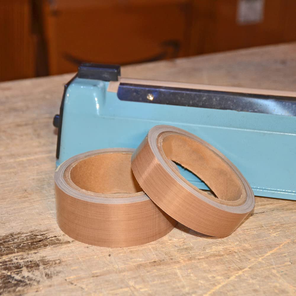 WOD FGCT50NA PTFE Teflon Tape for Vacuum Sealer Machine - 3 Inch x 36 Yards Non-Stick Fiberglass Sealing Tape, Compatible with FoodSaver, Seal a Meal, Weston & Most Hand/Impulse Sealers | Perfect for Food Preservation, Sous Vide & Long-Term Storage