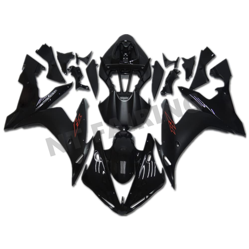 Glossy Matte Black & Red Stickers Fairing Kit for Yamaha YZF R1 2004-2006 | ABS Plastic Bodywork Replacement | Motorcycle Decals & Graphics | Perfect for Racing, Customization & Bike Restoration