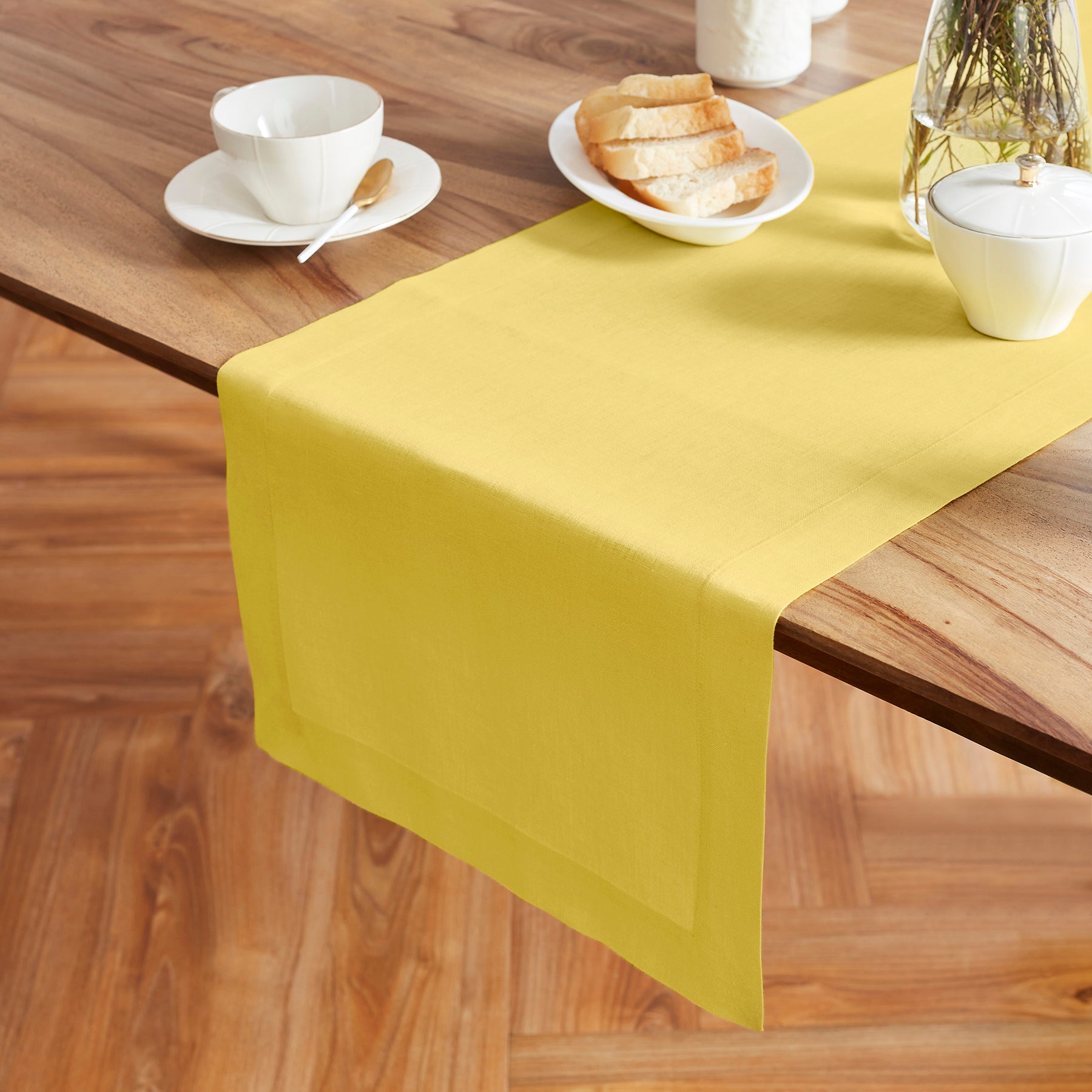 Sonoma Table Runner - Elegant Cotton Linen Dining Table Decor for Thanksgiving, Christmas & Wedding - Perfect for Holiday Home Decor & Party Settings