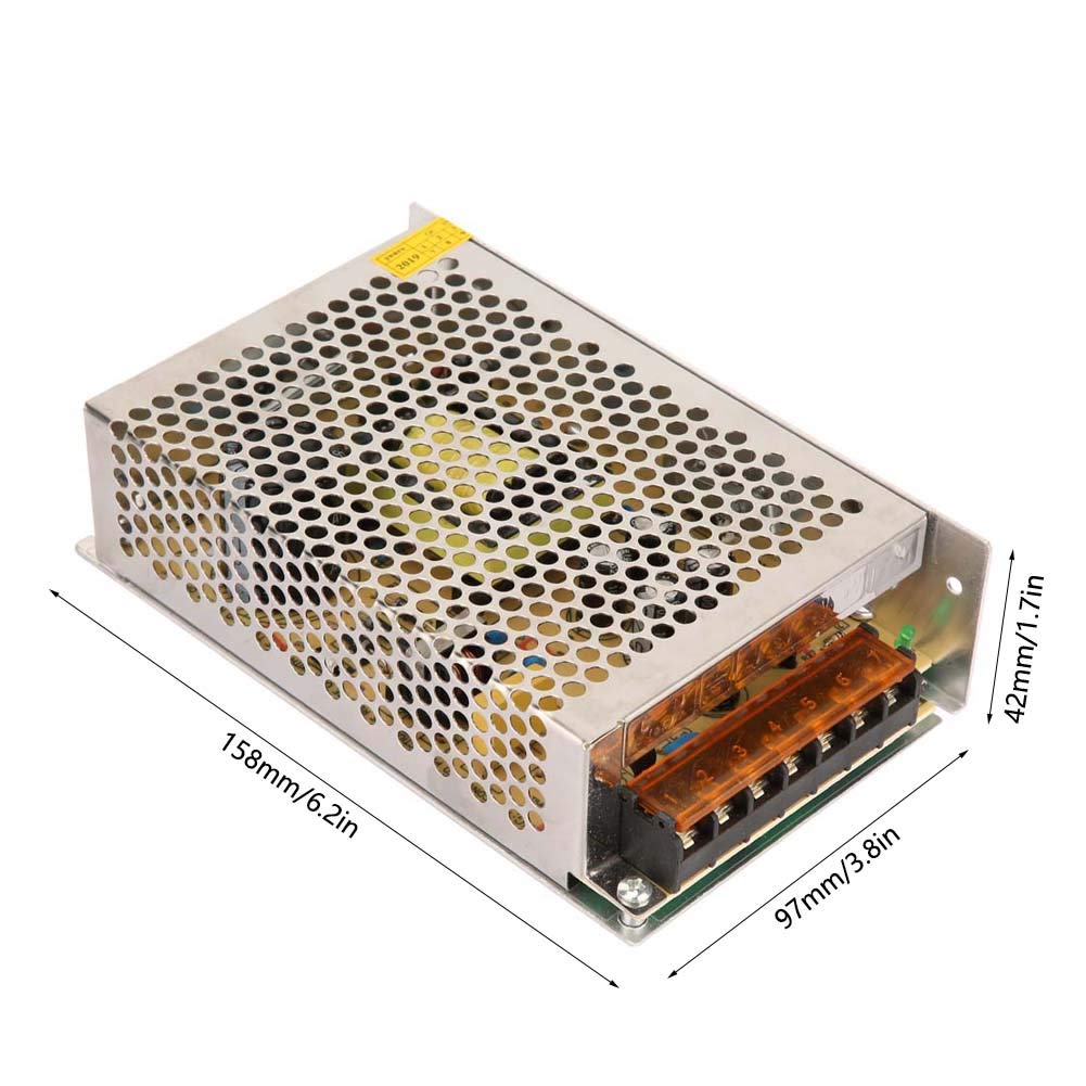 ANKROYU 12V 8.5A LED Power Supply Driver Adapter Transformer for LED Strip Lights - Waterproof & Dimmable - Perfect for Home Theater Lighting, Cabinet Lighting, and Outdoor LED Decorations