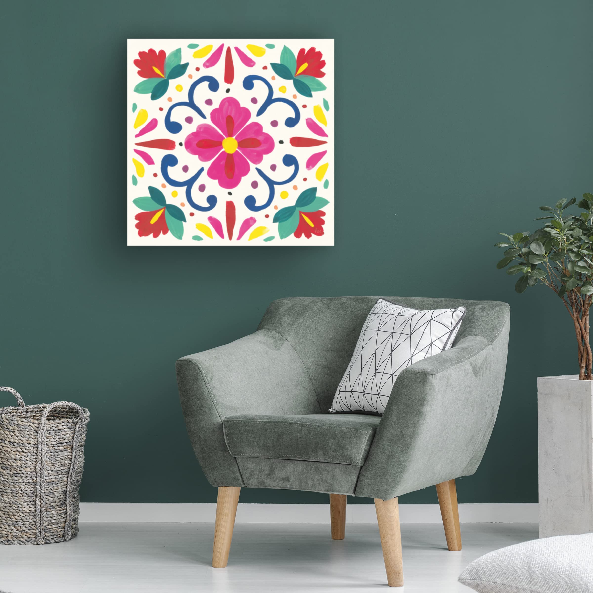 Laura Marshall 'Beach Love II' Canvas Wall Art Print - Coastal Decor for Living Room, Bedroom & Office - Romantic Seascape Painting for Home Decor
