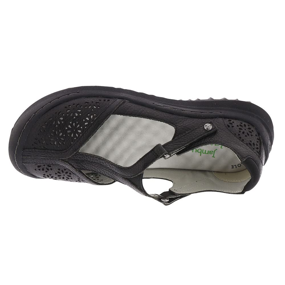 Jambu Creek Women's Slip-On Shoes - Comfortable Black Casual Loafers for Wide Feet (Size 7 Wide) | Perfect for Walking, Travel & Everyday Wear