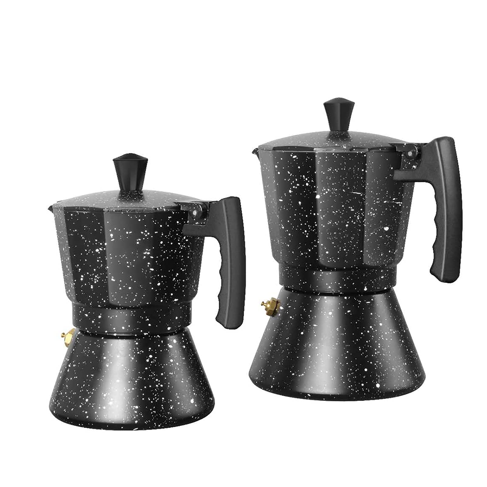 Premium Aluminum Moka Pot - 150ml & 300ml Stovetop Espresso Maker for Induction Cookers | Italian Coffee Percolator for Rich Espresso & Mocha | Perfect for Home, Office & Camping Use