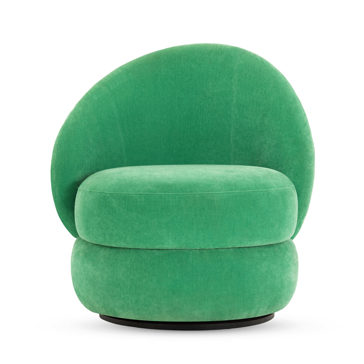 Alma Fabric Swivel Armchair - Modern Upholstered Lounge Chair with 360° Rotation, Comfortable Living Room Accent Chair for Home Office, Reading Nook, or Bedroom Relaxation