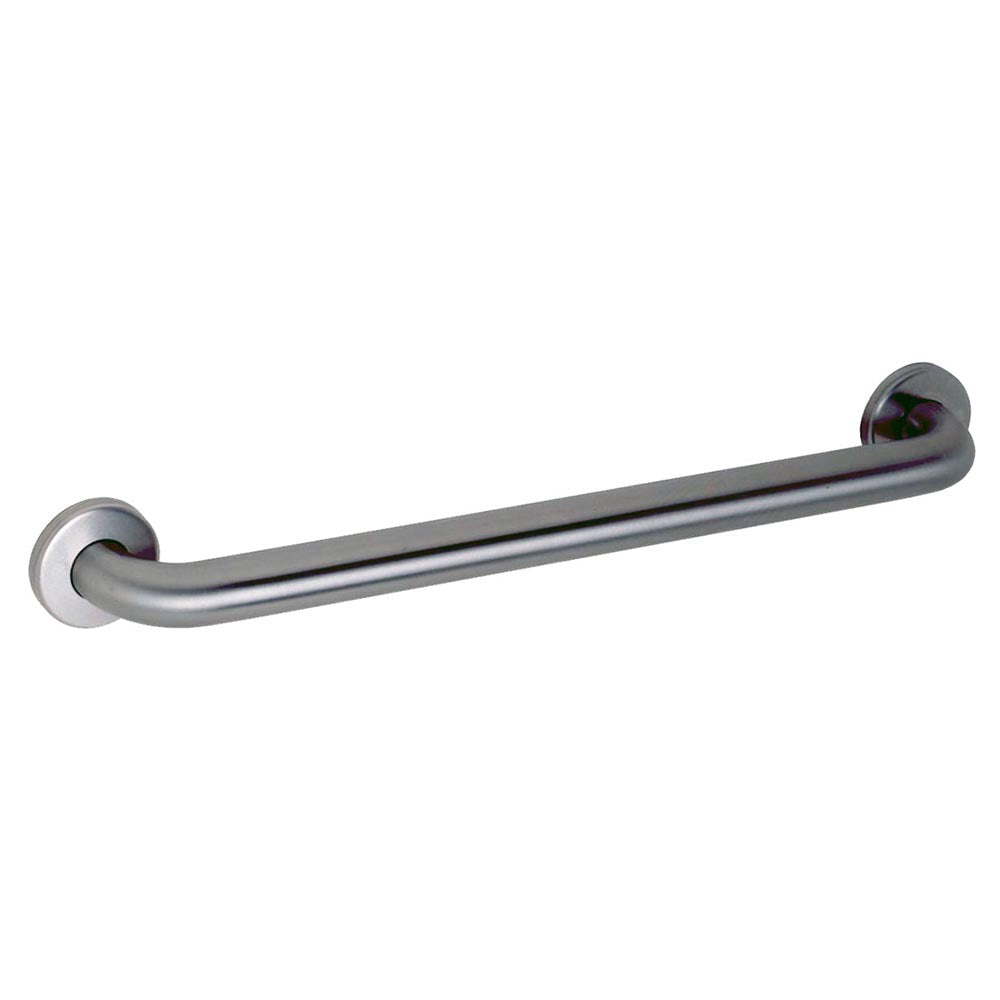 Gamco 125 Series Straight Grab Bar for Snap Flange - Bright Polished Stainless Steel - Bathroom Safety Handle for Showers & Toilets