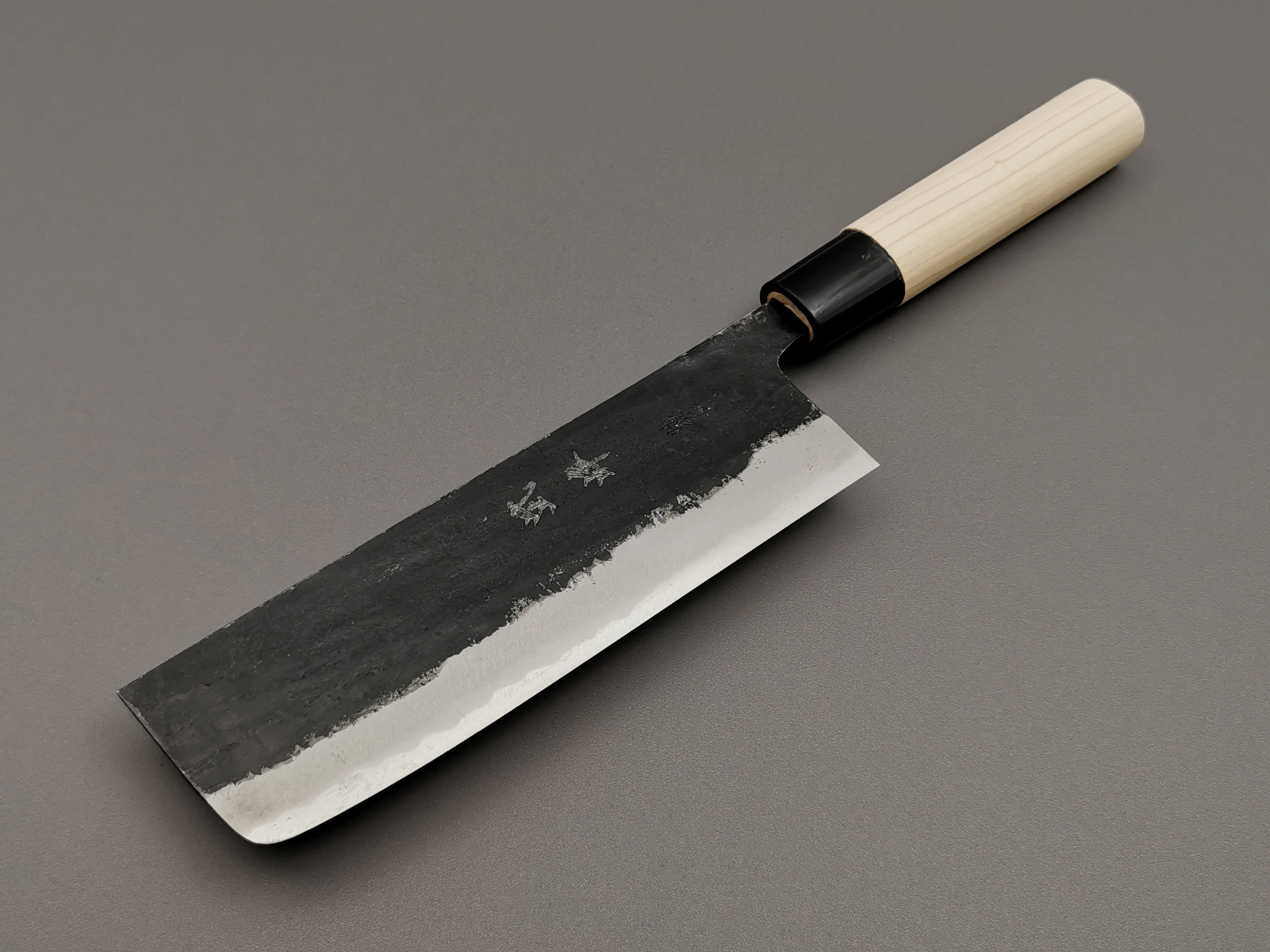 Premium Japanese Takeo Murata Buho Nakiri Knife - High Carbon Steel Vegetable & Herb Chopping Knife for Professional Chefs & Home Cooking - Perfect for Slicing, Dicing & Mincing Vegetables, Herbs & Fruits
