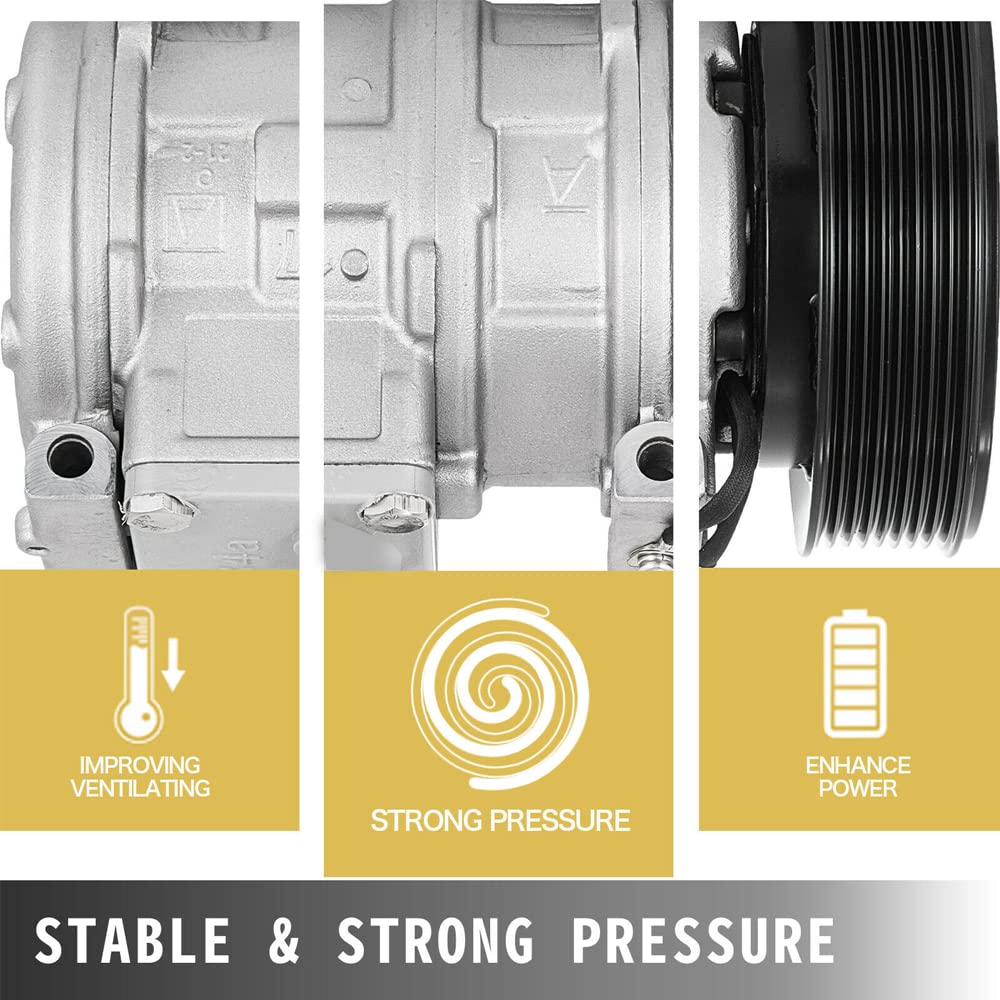 John Deere AC Compressor & Clutch Kit - Fits Models CO 22030C, RE46609, RE69716 | Replacement Part for Tractor & Heavy Equipment Cooling Systems