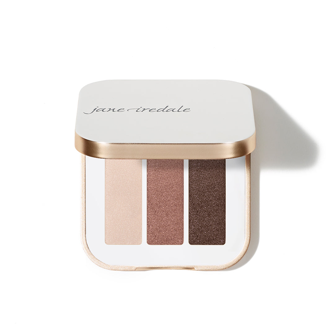 Jane Iredale PurePressed Triple Eyeshadow - Vegan, Mineral-Based Pressed Powder for Natural Eye Makeup | Perfect for Daytime, Evening & Special Occasions