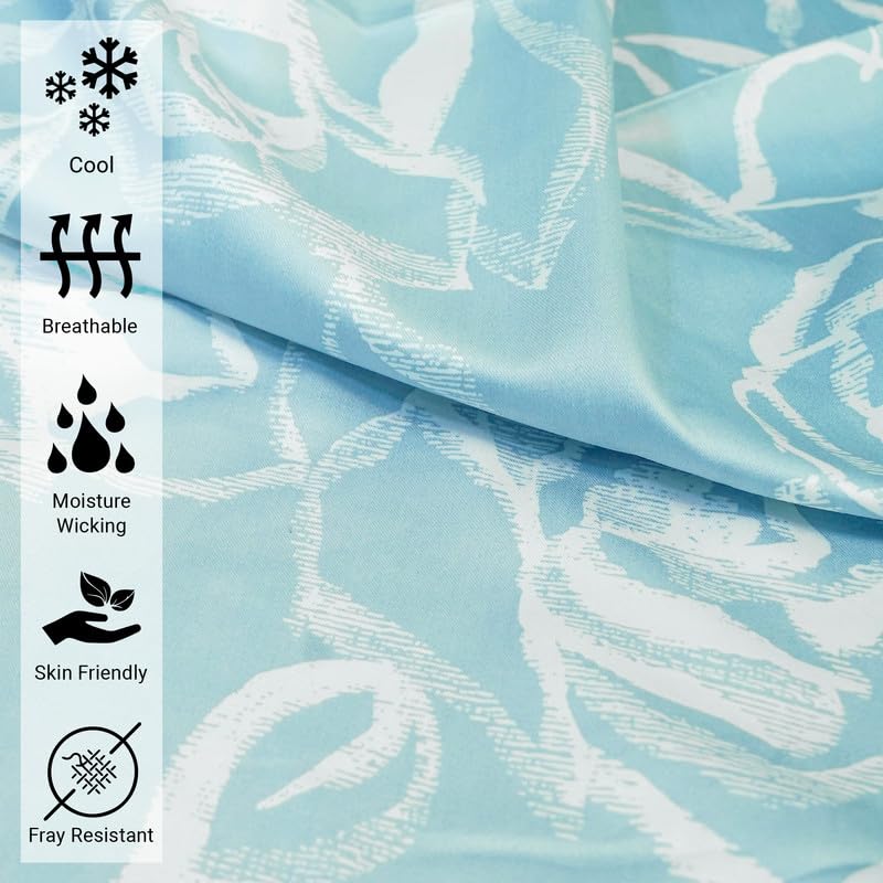 Pizuna Pure 100% Cotton California King Sheets - 400 Thread Count Luxury Sateen Bedding Set with 15