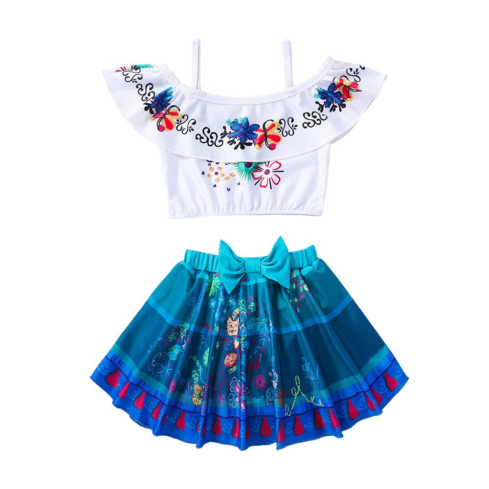 Girls Ruffle Butt 2-Piece Tankini Swimsuits - Princess Bikini Set Bathing Suits for Kids | Beach, Pool & Summer Vacation Swimwear