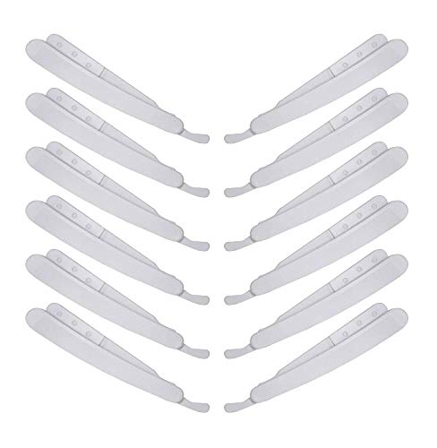 Kvitoe Barber Salon Disposable Shaving Razor - 12 Pack Folding Safety Razors for Men & Boys | Smooth Shave for Travel, Gym & Home Use