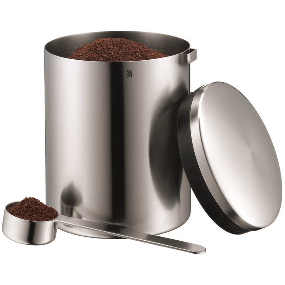 WMF KULT Coffee Jar with Measuring Spoon - Airtight Coffee Storage Container for Freshness - Perfect for Home, Office, or Restaurant Use