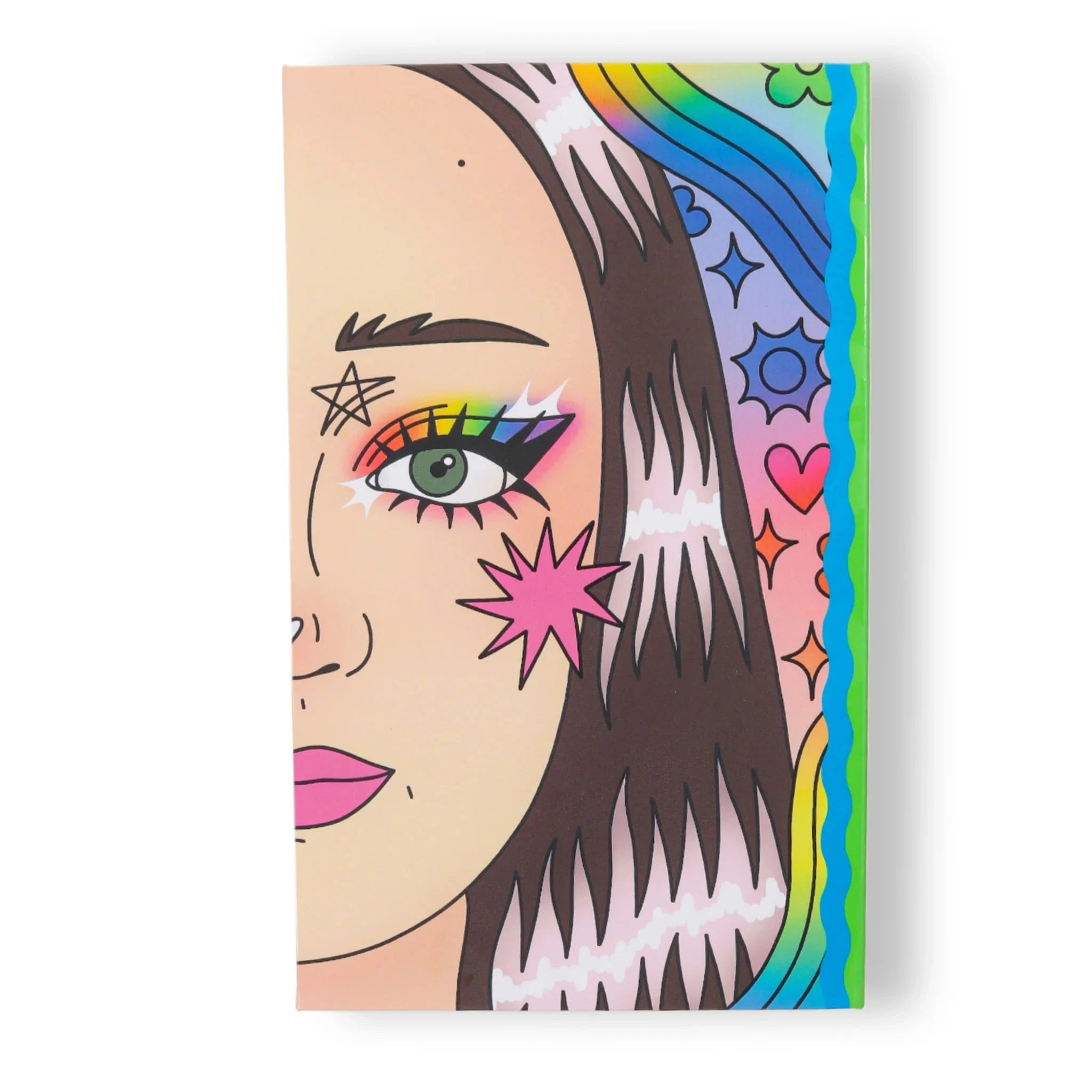 Lins x Glisten Single Wet Liner Palette - Waterproof Eyeliner for Smokey Eyes & Winged Liner - Perfect for Makeup Artists & Beauty Enthusiasts
