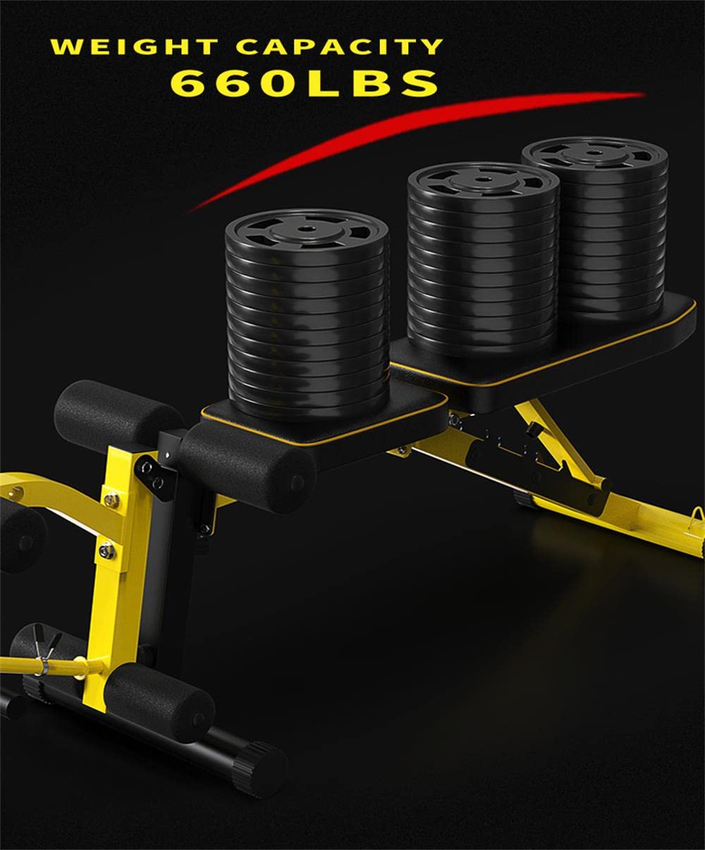 EASY BIG Adjustable Weight Bench with Leg Extension - Multi-Position Strength Training Bench for Dumbbell Exercises, Ab Workouts & Home Gym - Perfect for Full-Body Workouts & Small Spaces