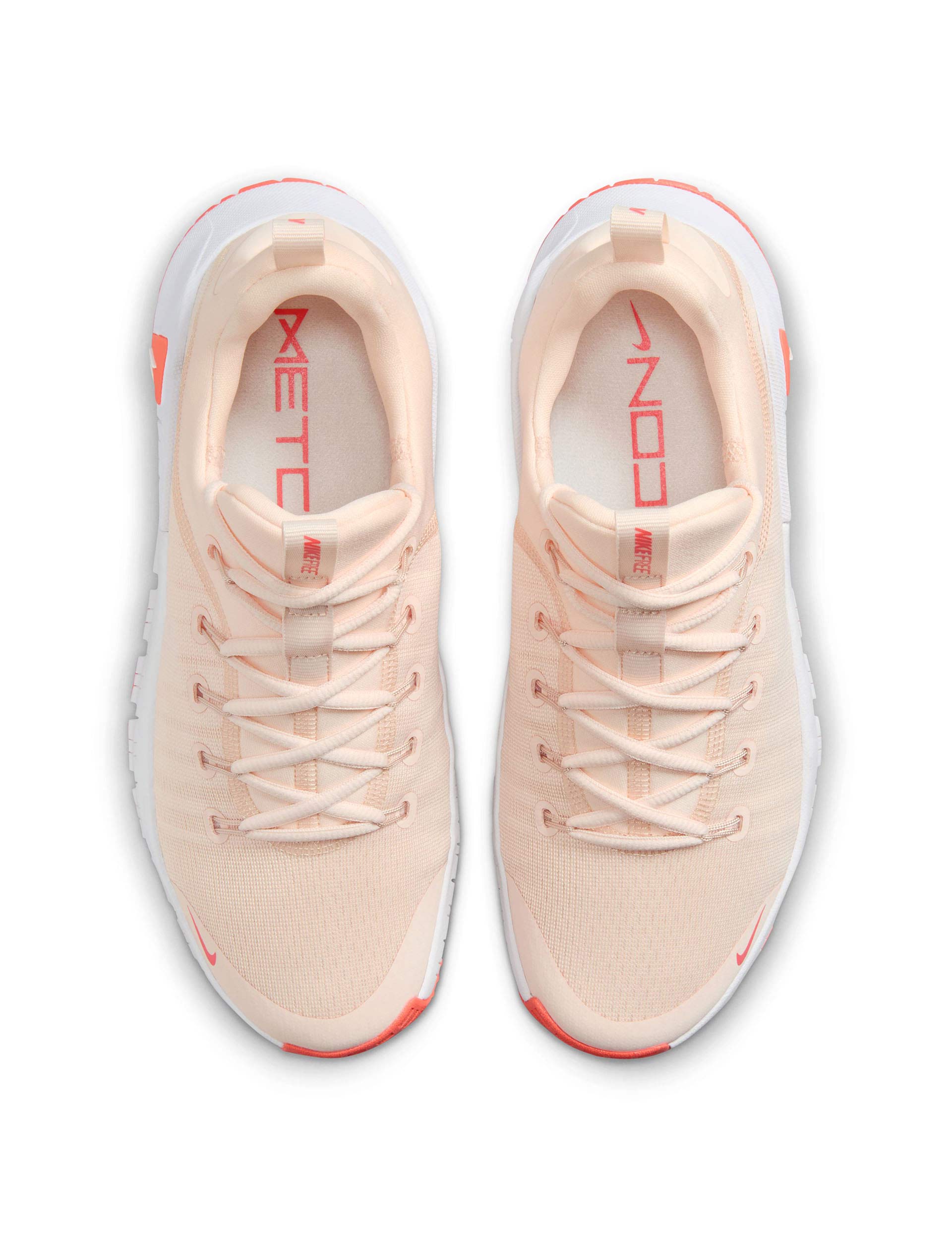 Nike Free Metcon 6 Training Shoes - Guava Ice/White/Light Wild Mango Color | CrossFit, Gym & Workout Shoes for Men & Women | Perfect for Weightlifting, HIIT & Functional Training