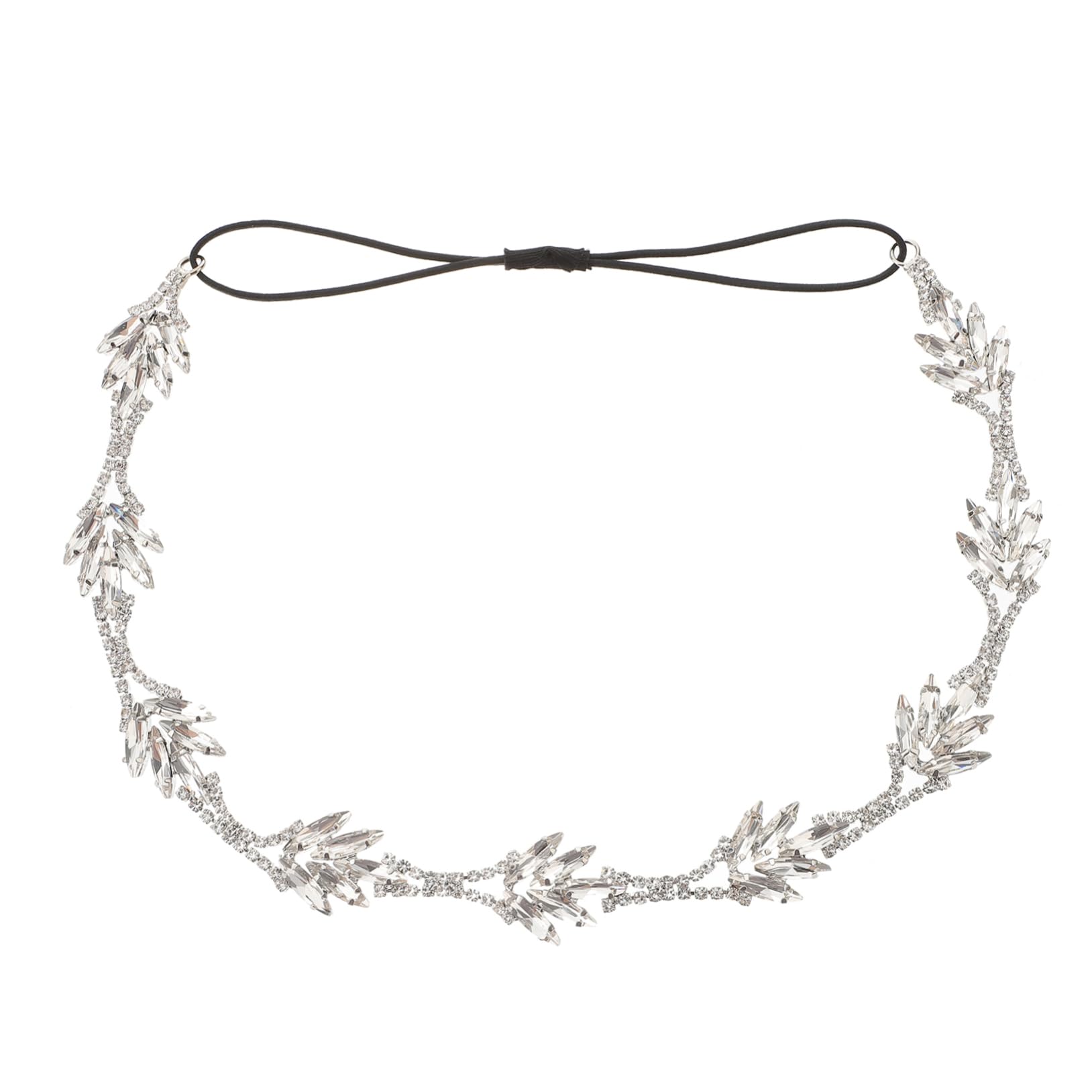 Abaodam 2pcs Wedding Rhinestone Hair Chain - Bridal Crystal Headdress & Tiara for Women - Elegant Hair Accessories for Brides, Parties, and Special Occasions