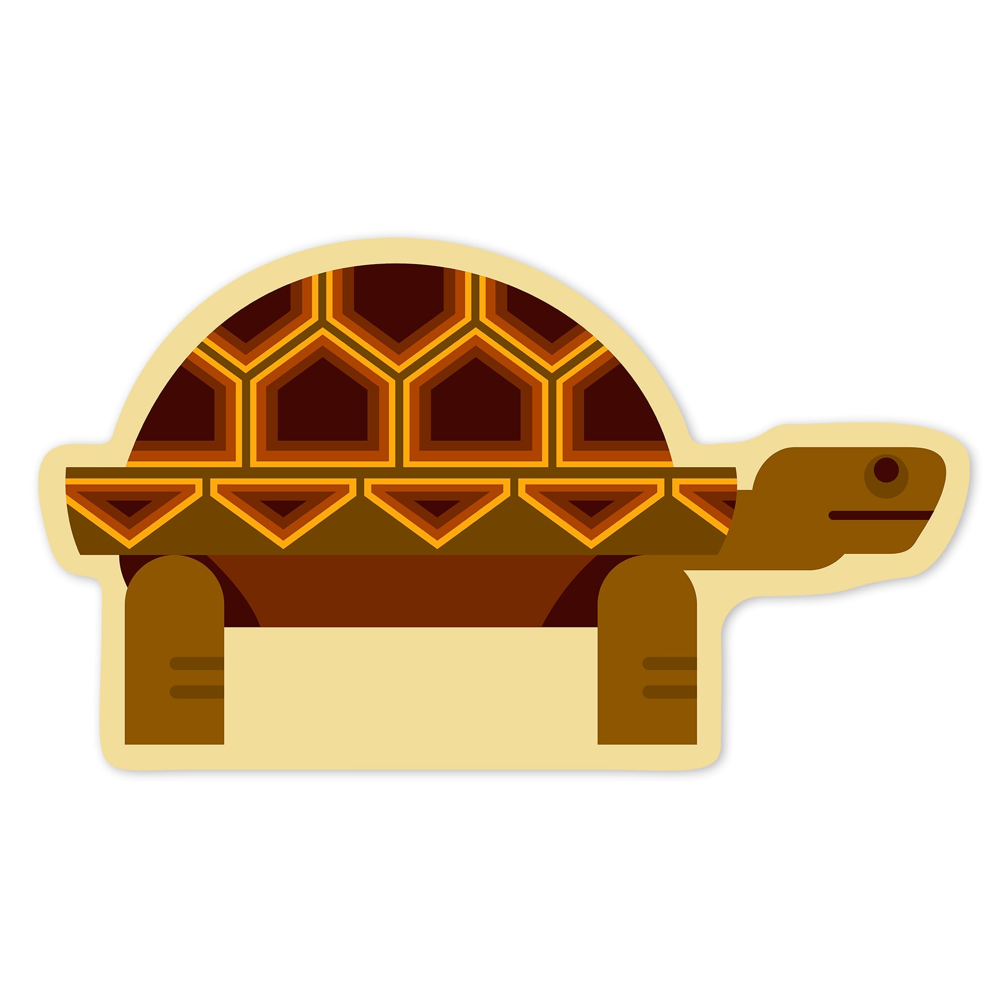 Premium Geometric Tortoise Die Cut Vinyl Stickers 1-3 Inch - Waterproof Decals for Cars, Laptops, Water Bottles & Coolers - Perfect for DIY Crafts, Scrapbooking & Personalizing Your Belongings