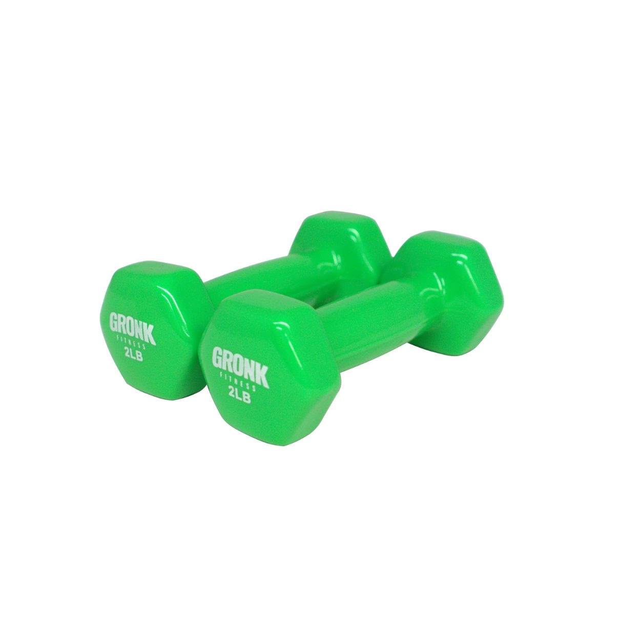 Gronk Fitness Vinyl Hex Dumbbells - Premium Weightlifting Equipment for Home Gym & Strength Training | Perfect for CrossFit, HIIT Workouts & Muscle Building
