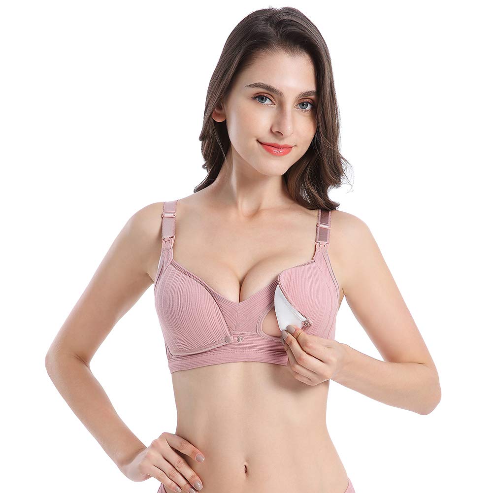 Rismart Women's Cotton Nursing Bra & Panty Set - Soft Maternity Postpartum Underwear for Breastfeeding Moms | Comfortable Lingerie for Pregnancy & Nursing at Home or Work