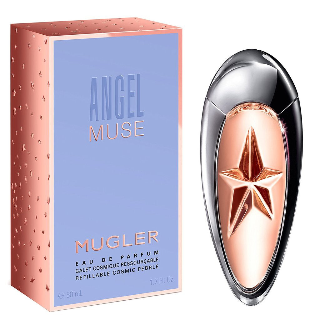 Mugler Angel Muse Refillable 100ML EDP Perfume Spray for Women - Romantic Date Night & Evening Out Fragrance