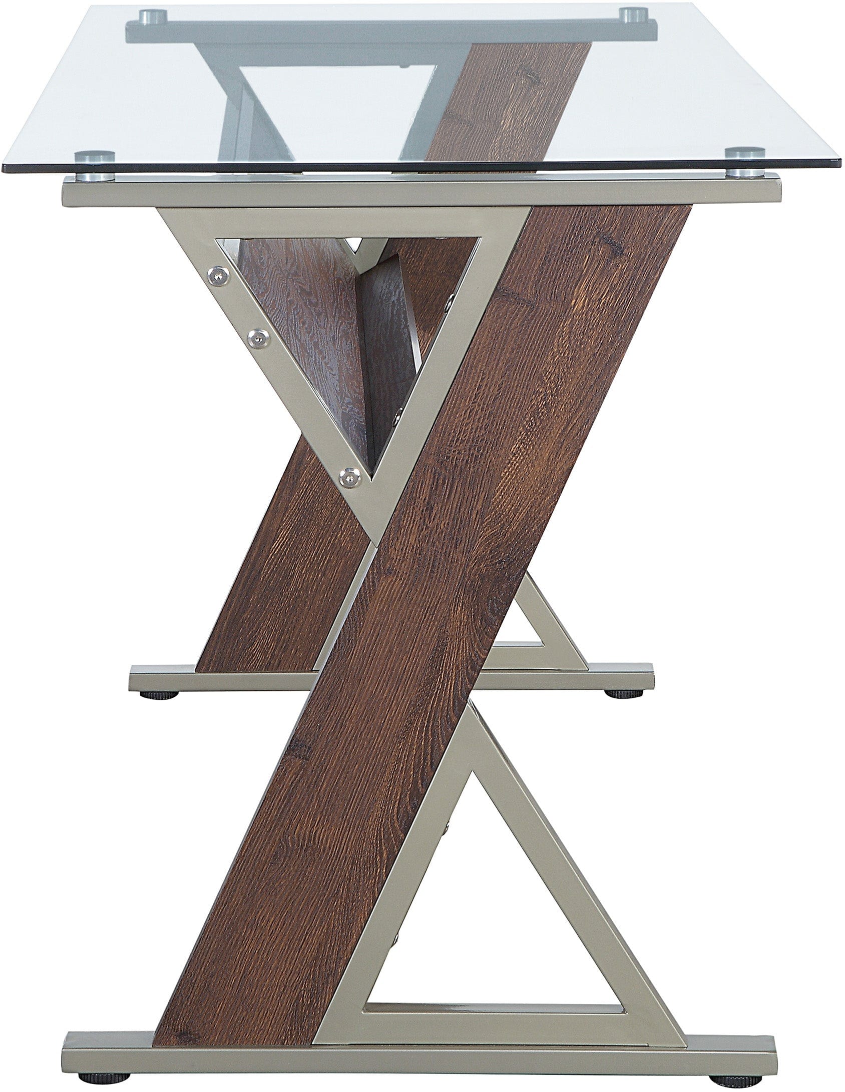 Office Star Zenos Desk [ZN4824] - Modern Ergonomic Home Office Desk with Storage Shelf | Perfect for Remote Work & Small Spaces