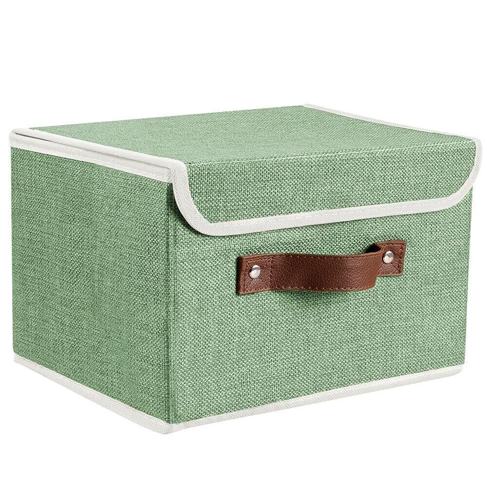 4-Piece Large Fabric Storage Organizer with Lids - Foldable Wardrobe Storage Bins & Shelves for Closet, Bedroom, and Home Organization | Perfect for Clothes, Toys, and Seasonal Items