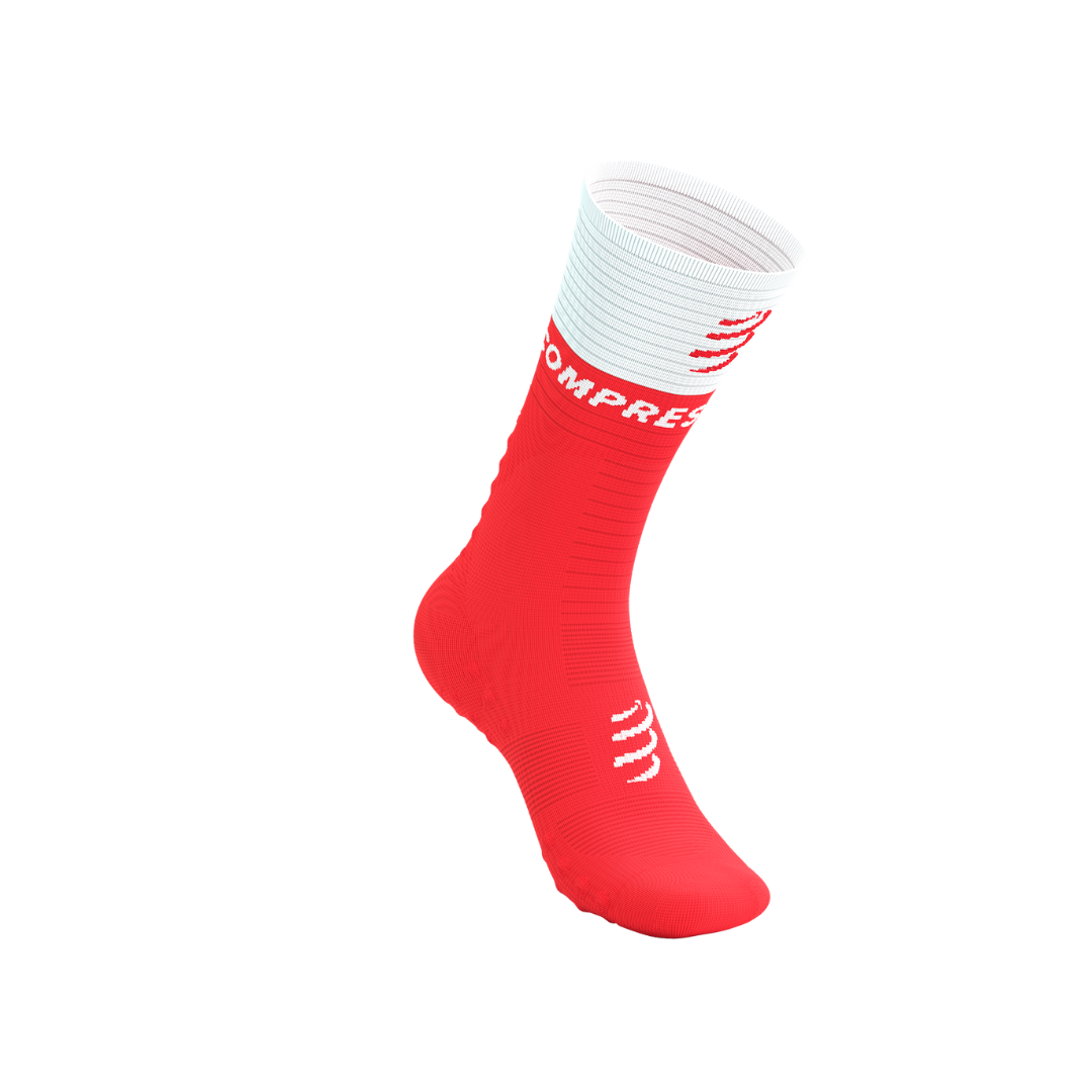 Compressport Unisex Mid Compression Socks V2.0 - Athletic Support for Running, Hiking & Recovery - Improve Circulation & Reduce Fatigue