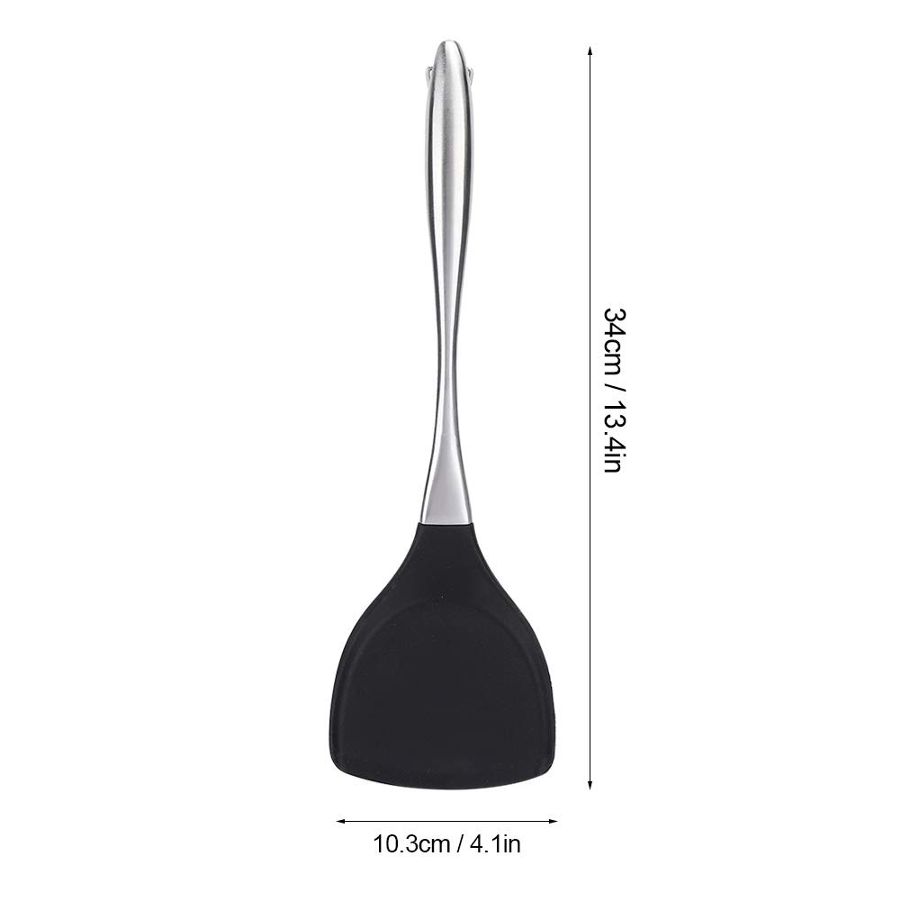 Stainless Steel Handle Non-Stick Silicone Spatula - High Heat Resistant Kitchen Cooking Tool for Frying, Baking, Eggs & Pancakes - Perfect for Home Chefs & Professional Kitchens