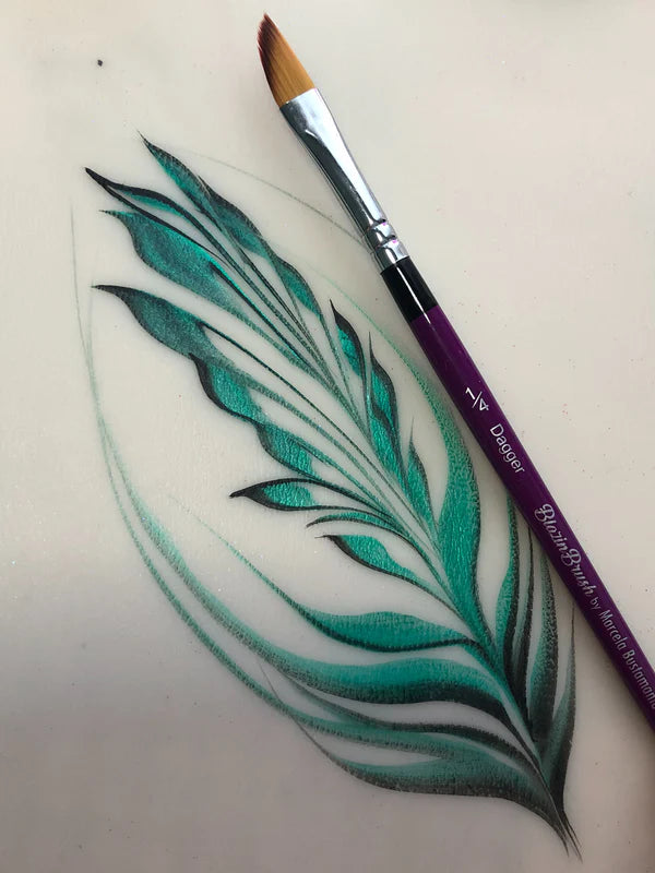 Blazin Brush Dagger 1/4 Inch - Premium Quality Paint Brush for Artists & DIY Projects - Perfect for Canvas Painting, Wall Touch-Ups & Crafting