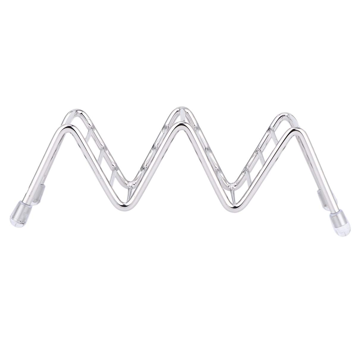 YARNOW Stainless Steel Taco Holders - 2 Grid Oven & Grill Safe Taco Racks for Baking, Pizza, Cake Rolls | Dishwasher Safe Taco Trays | Perfect for Taco Night, BBQs & Party Serving