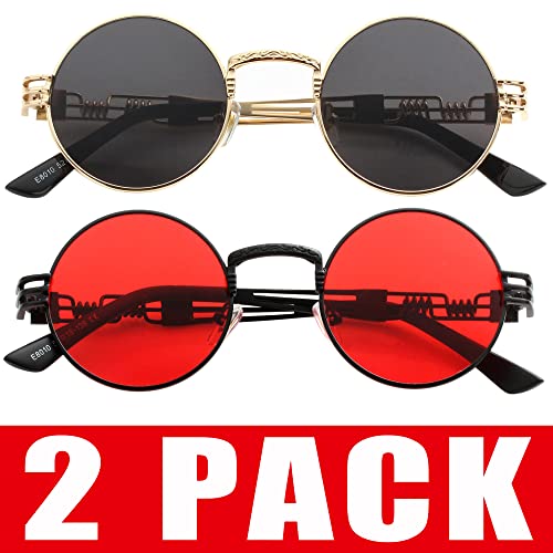 2 Pack (Gold/Black + Black/Red)
