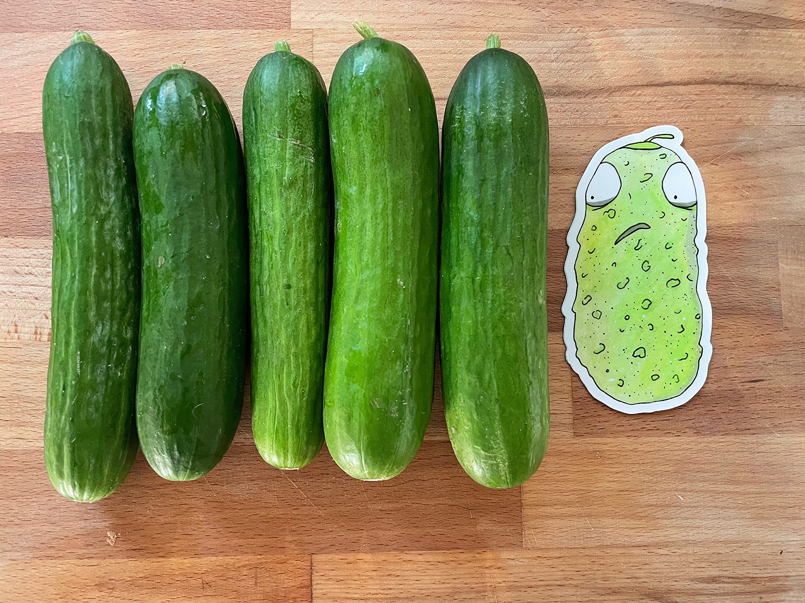 Funny Pickle Stickers - Waterproof Vinyl Decals for Laptops, Water Bottles & DIY Crafts - Perfect for Gifts, Scrapbooking & Home Decor