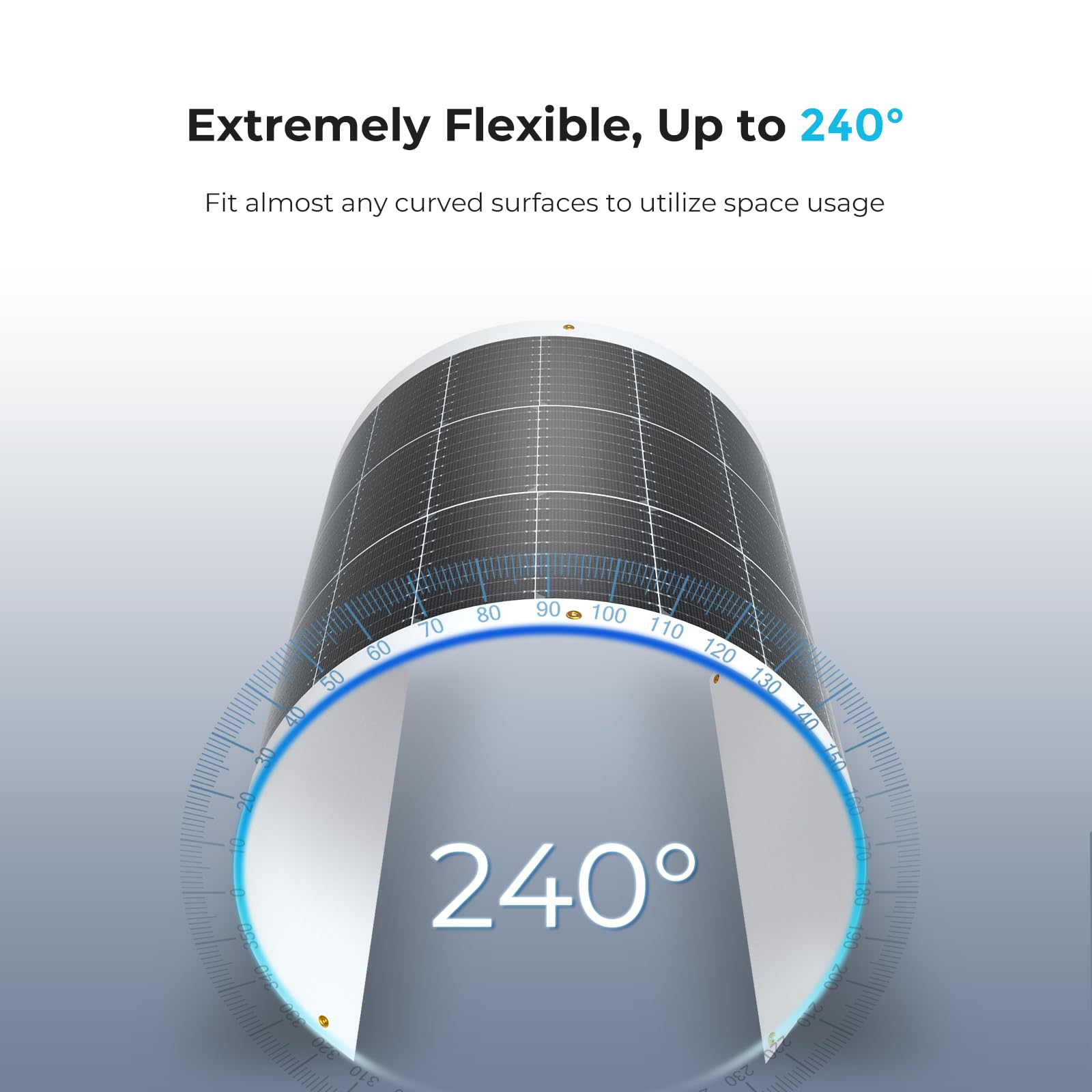 Renogy 100W Flexible Solar Panel - 12V Ultra-Thin Bendable Monocrystalline Solar Charger for RV, Boat, Van, Cabin, Off-Grid Power - Perfect for Uneven Surfaces & Mobile Applications
