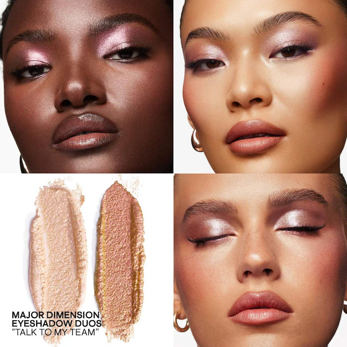 Patrick TA Major Dimension Eye Illusion Duo Eyeshadow Palette - Long-Lasting Matte & Shimmer Shades for Day & Night Makeup Looks | Perfect for Professional Artists & Everyday Glam