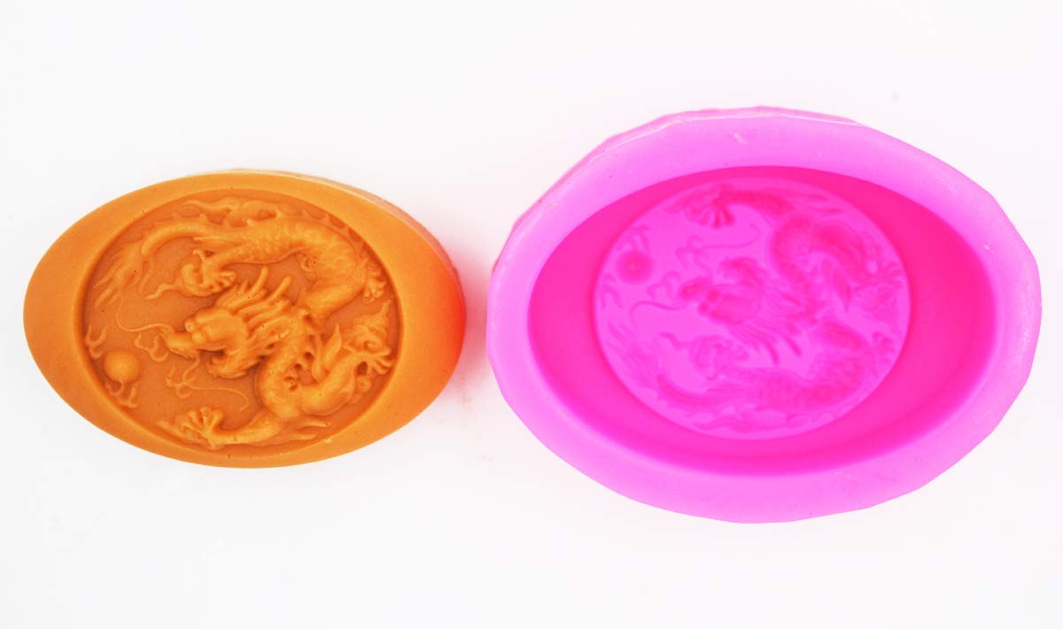Premium Silicone Dragon Soap Mold - Handmade DIY Soap Making Kit for Crafters, Bath Bomb & Candle Molds - Perfect for Birthday Gifts, Home Decor & Spa Relaxation