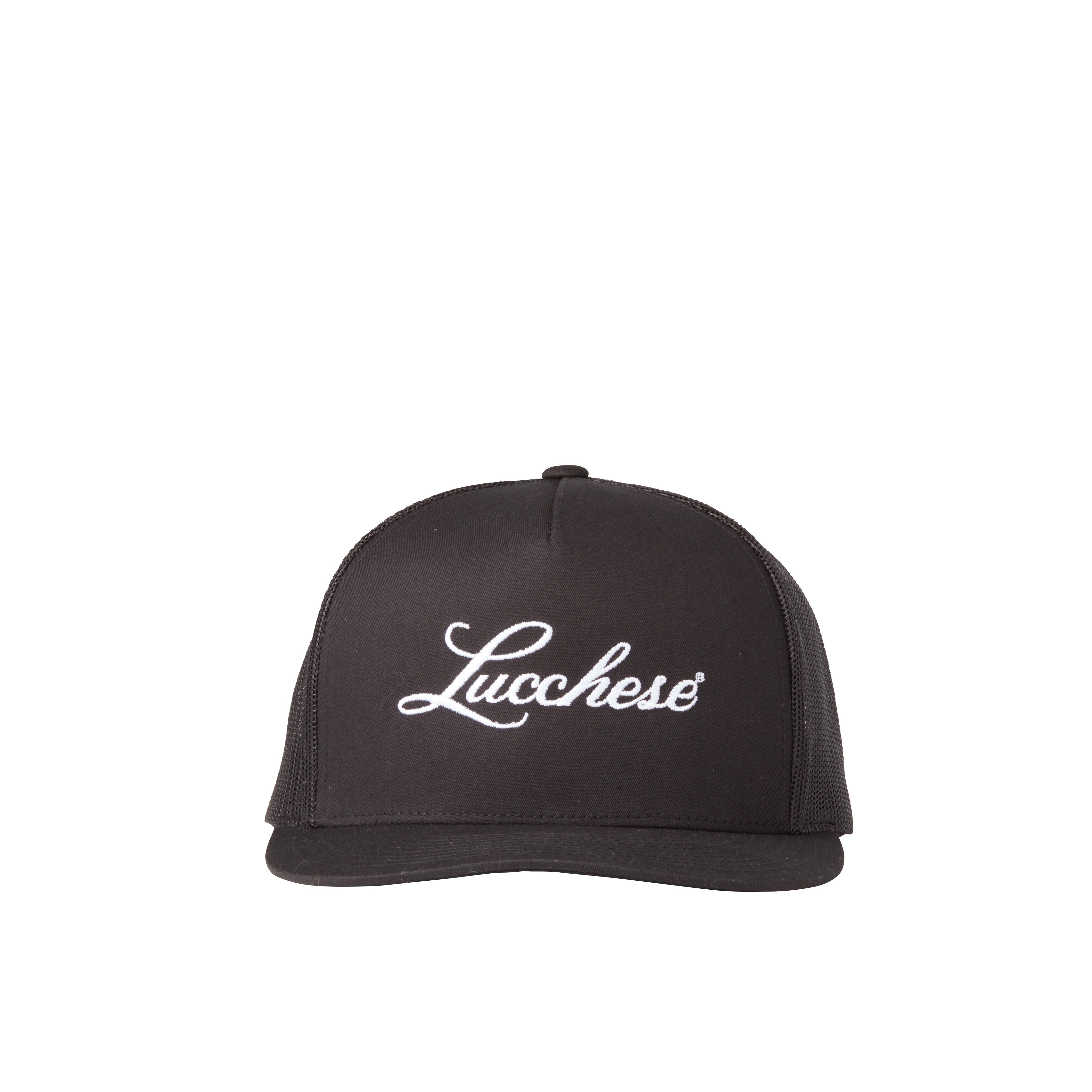 Lucchese Script Trucker Cap - Black | Stylish Baseball Hat for Men & Women | Perfect for Outdoor Activities, Sports & Casual Wear