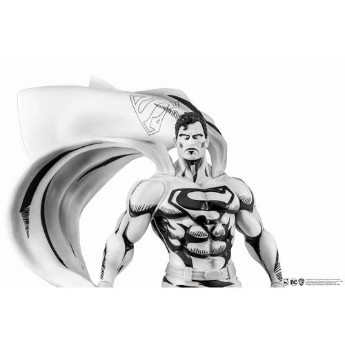 Superman Black and White Version 1:8 Scale Statue - SDCC 2024 Previews Exclusive Collectible Figure for Comic Fans & Home Decor